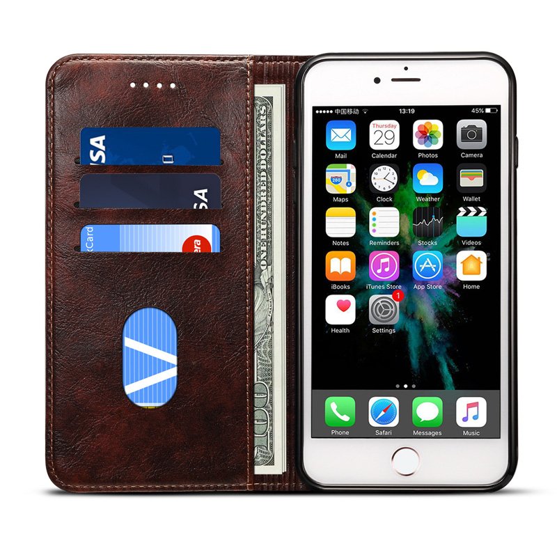 Retro Style iPhone 7/7+/8/8+ Wallet Case