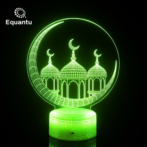 New Muslim style home night light creative plane acrylic Lin worship t