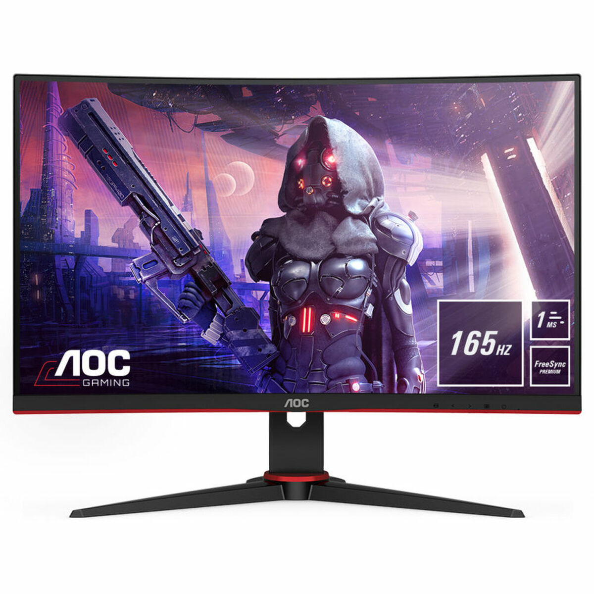 Monitor AOC C24G2AE/BK 23,6" WLED Curved LED VA Flicker free 165 Hz