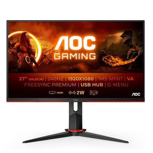 Monitor AOC C27G2ZU/BK 27" FHD LED