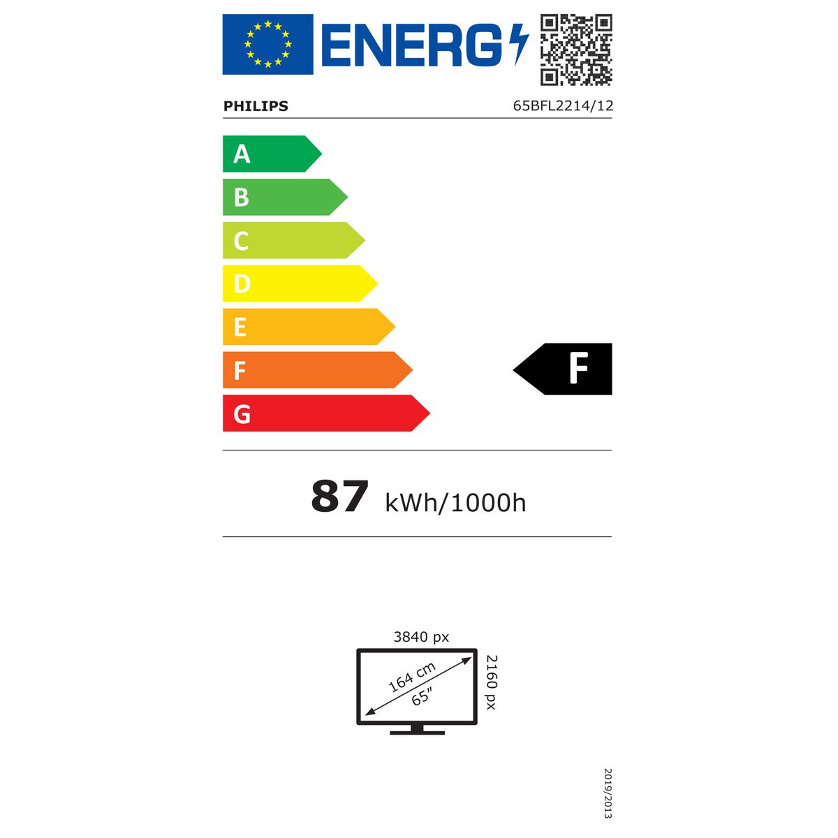 Monitor Videowall Philips 65BFL2214/12 65"