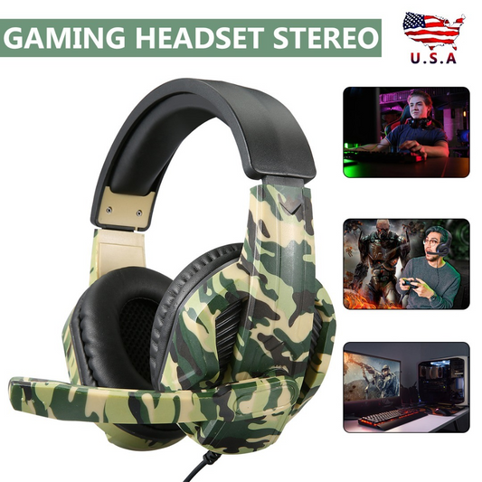 3.5mm Gaming Headset Stereo Surround Headphone For PS4 Laptop Xbox