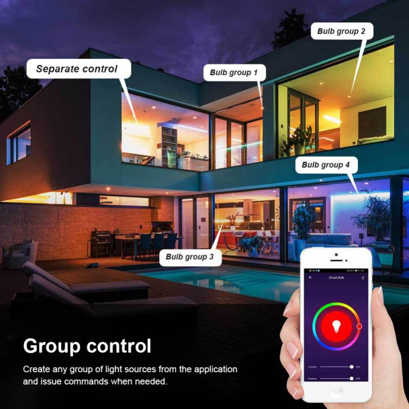 Tuya Smart Bulb WiFi Dual Mode E12 Port Alexa Voice Control RGB