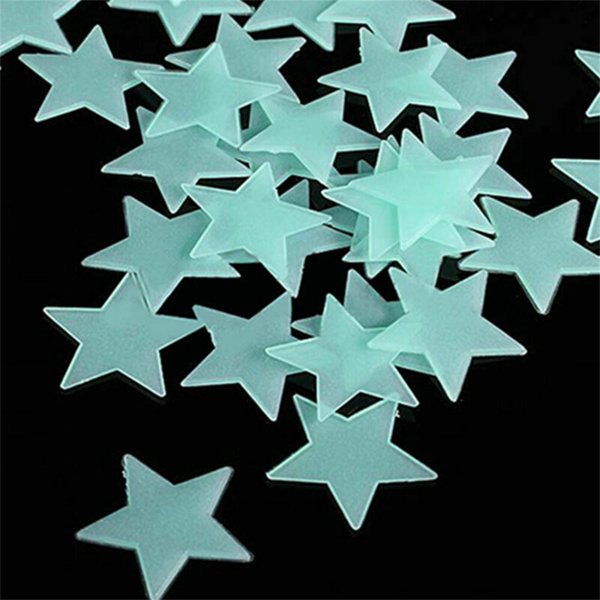 3D Stars Glow Luminous Fluorescent Wall Stickers