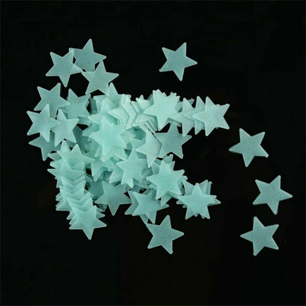 3D Stars Glow Luminous Fluorescent Wall Stickers