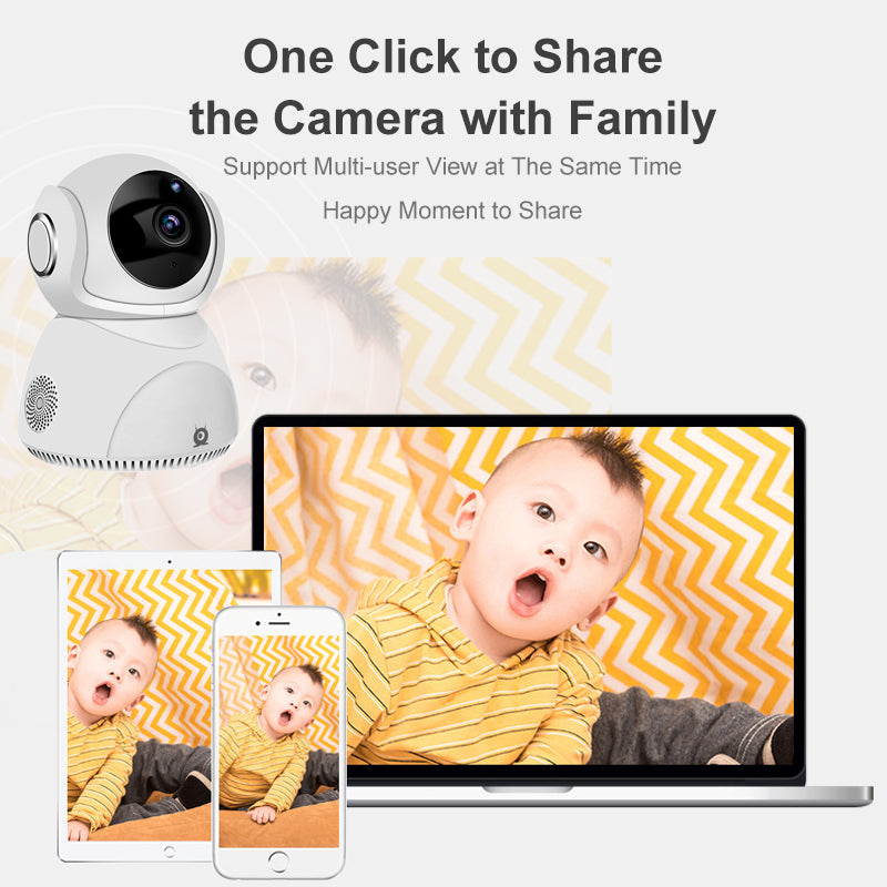 HD 1080P Camera 360° Panoramic PTZ Wireless Wifi Camera