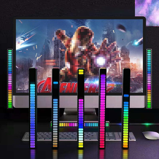 RGB Voice-Activated Pickup Rhythm Light, Creative Colorful Sound